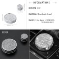 Bling Multimedia Volume Knobs Caps Center Console Button Cover Trim Parts Stickers for Mazda