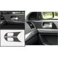 For Mitsubishi Lancer 2008-2015 Carbon Fiber Car Inner Door Handle Pull Sticker Cover