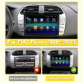 Auto Android 10.0 Car Radio For Fiat Bravo 2007-13 GPS Navigation DSP WIFI Multimedia Player
