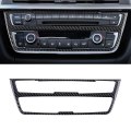 Carbon Fiber Interior Center Consoles AC/CD Panel for -BMW 3 4 Series GT F30 F32 F34 2013 -2019