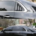 Rear Window Triple-cornered Shutters Decoration Panel Cover Stickers Trim for Mercedes Benz CLA200