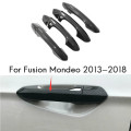 for Fusion Mondeo 2013-2020 Carbon Fiber Outer Side Door Handle Protector Cover Trim