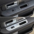 4X Silver Inner Window Lifter Switch Panel Decor Cover for ford F150 2009-2014