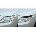 Car Real Carbon Fiber Front Headlight Eyelid Eyebrow Trim for Toyota Corolla 2008-2011