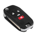 4 Buttons Uncut Blank Remote Flip Folding Key Shell Case Fob for Nissan Altima Maxima Sentra Versa