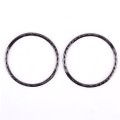2 PCS Car Door Horn Trim Ring Decorative Sticker for Ford Mustang Auto Interior Accessories