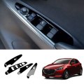 Car Window Glass Lifter Switch Panel Window Lifter Switch Decorative Cover for Mazda 2 2019-21 RHD