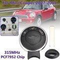 3 Buttons with PCF7952 Chip 315MHz Remote Key Fob Shell for Mini Cooper 2007-2014 KR55WK49333