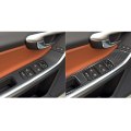 Car Window Lifting Panel Carbon Fiber Decorative Stickers for Volvo V60 2010-2017 /S60 2010-2018