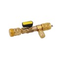 AC Schrader HVAC Tool Valve Core Remover Dual Size 1/4 Inch and 5/16 Inch Port Installer