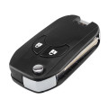 2 Button Smart Flip Folding Remote Key Case Shell Fob For NISSAN Cube Micra Qashqai Juke