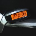 Digital Car in & Outdoor Thermometer Voltmeter Time Clock Alarm Backlight EC98 77UD
