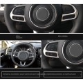 for Jeep Compass -2020 Car Steering Wheel Cover Trim Decoration Frame Interior Sticker Accessories