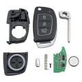 Car Smart Remote Key 3 Button 433Mhz 60 Chip FCC ID: RKE-4F22 Fit for Hyundai Tucson    2019 2020