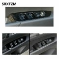 Black Window Lift Switch Panel Protection Cover Trim Inner Door Armrest for Mazda CX-5 CX5 2017-18