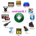 Android 8.1 Car Radio 1 Din 4Core GPS Navigation Player 6.9 Inch WiFi AUX FM USB Bluetooth 1DIN