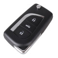 3 Buttons Car Flip Folding Key Shell Blank Remote Fob Case For Toyota Corolla EX VIOS Key Toy43