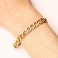 Retail Price R 1250 / Genuine 316L Stainless Steel Chain Bracelets For Man Women Gold Color