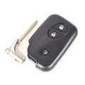 Shell 3 Buttons Smart Remote Key Fob Case For Lexus IS250 ES350 GS350 LS460 GS With Small Key Blade