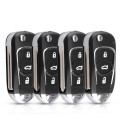 Remote Auto Car Key Shell For Kia K2 K3 K5 Soul Rio 3 Picanto Ceed Cerato Sportage