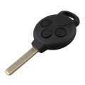 Remote Control Car Key Fob Case 3 button 434 mhz ID46 (7941) chip For Smart Fortwo 2007-13