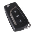 3 Buttons Car Flip Folding Key Shell Blank Remote Fob Case For Toyota Corolla EX VIOS Key Toy43