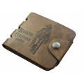 Top Quality Male Genuine Leather Brief Wallet Fashion Cowboy Card Holder Cowhide