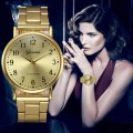 ***STUNNING*** Luxurious Ladies Gold Stainless Steel Quartz Wrist Watch