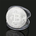 Bitcoin Collectible Silver, Iron Commemorative Coin Gold Plated
