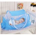 Portable Kids Comfortable Baby Travel Bed Sealed Repellent Mosquito Net Mattress Pillow