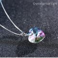 GENUINE Heart Necklaces Pendant Crystals From SWAROVSKI -  Crystal Virtual Light