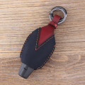 4 Button Key Fob Shell Case For SAAB 9-3 93 2003-2009 Leather Key Cover Keychain Car Key Bag Case