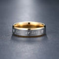 GENUINE Stainless Steel Ring Forever Love Size 10 - DO NOT FADE