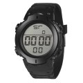 Hot Unique Men's Digital Watch-Black.