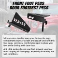 JL Front Foot Pegs Door Footrest Pegs Foot Rest Pedal with 1941 Style for Jeep Wrangler JK JKU