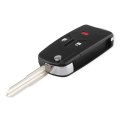 Car Remote Key Case Flip Folding Key Case FOB 2+1 Button For Mitsubishi Housing Shell