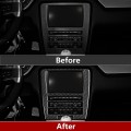 Car Carbon Fiber Interior Center Control CD Decoration Panel Trim Sticker Decals for Ford Mustang