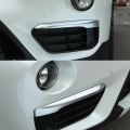 2X Silver Chrome Plated Fog Light Cover Trim Eyebrow for-BMW F48 X1 2016-2019