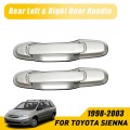 Rear Outside Exterior Sliding Door Handle Pair Set for 1998-2003 Toyota Sienna
