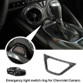 Emergency Lamp Light Switch Cover Trim Decorative Frame Stickers for Chevrolet Camaro 2017-2021