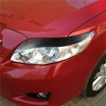 Car Real Carbon Fiber Front Headlight Eyelid Eyebrow Trim for Toyota Corolla 2008-2011