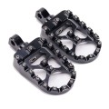MX Foot Pegs Motorcycle WideFat Footpegs Bobber 360 Roating Rear Footrests for Dyna Fatboy