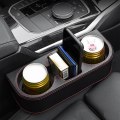 Car Seat Organiser PU Cup Holder Front Seat space Filler Additional Storage Space