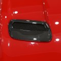 Carbon Fiber ABS Hood Engine Air Vent Cover Trim for Ford Mustang 2018 2019