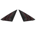 For 11Th Gen Honda Civic 2022 Rear Side Window Louvers Air Vent Scoop Shades Cover Blinds