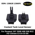 Expansion Radiator Coolant Tank Coolant Level Sensor For Peugeot 207 3008 408 508 RCZ Citroen