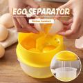 Egg Yolk Catcher Yolk Seperator with collecting base - Holds 6 Eggs