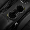 Cup Holder Cover Frame Trim Carbon Fiber for Ford Mustang 2015-20 Interior Accessories