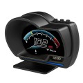 HUD OBD2+GPS Gauge Head Up Car Digital Display Speedometer RPM Alarm Water&Oil Temp Monitor