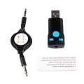 Brushed Texture USB Bluetooth Receiver MP3 Player SD/TF Card Reader with Microphone Audio Cable